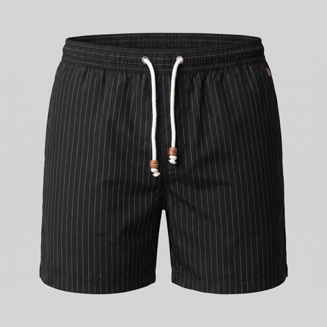 Herren Schnelltrocknende Streifen Badeshorts
