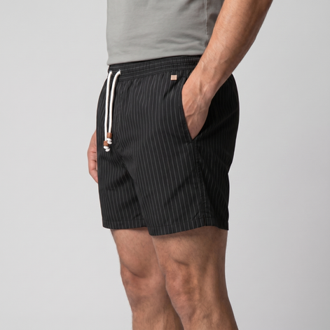Herren Schnelltrocknende Streifen Badeshorts