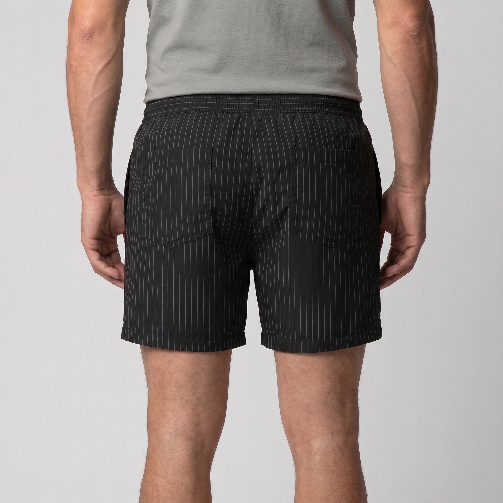 Herren Schnelltrocknende Streifen Badeshorts
