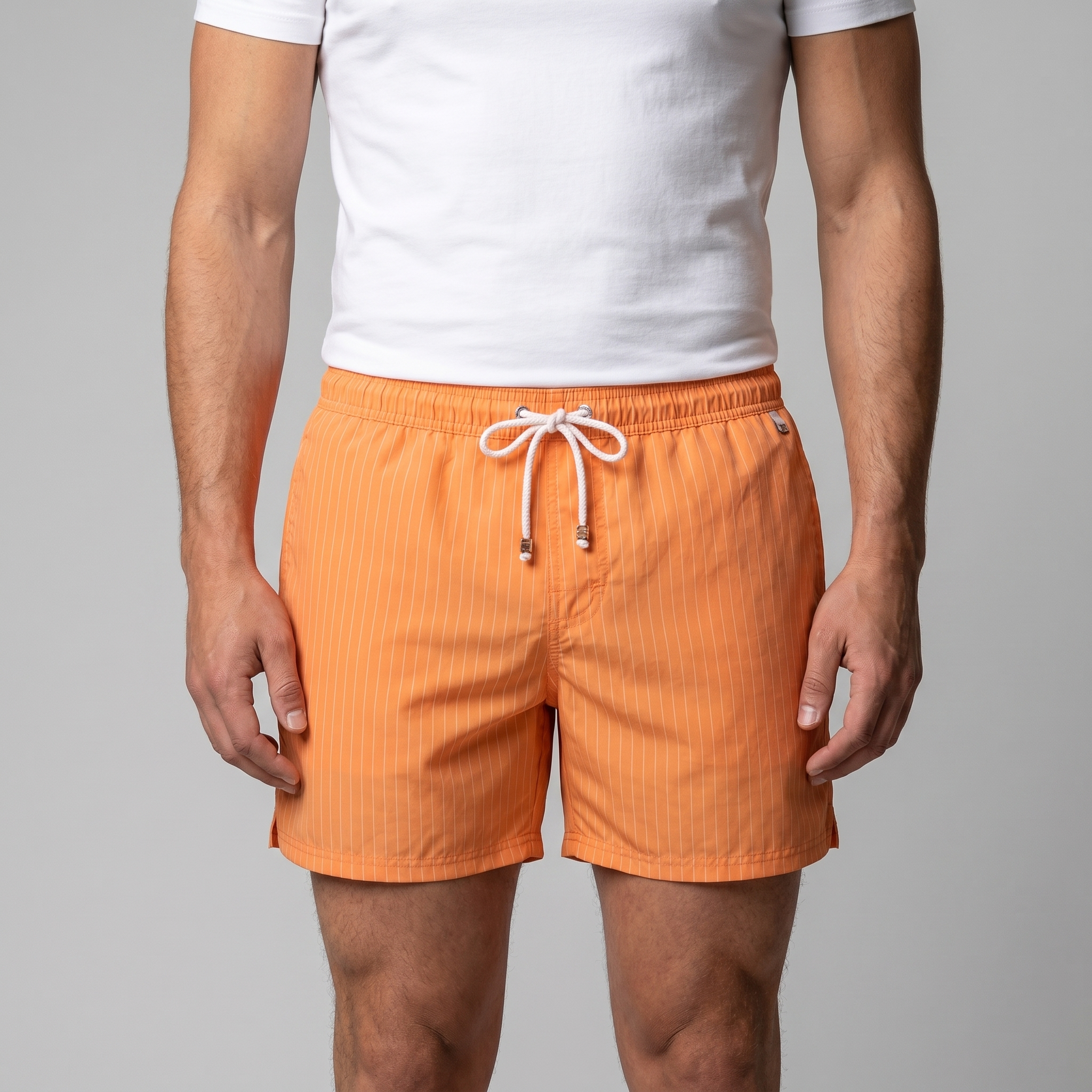 Herren Schnelltrocknende Streifen Badeshorts