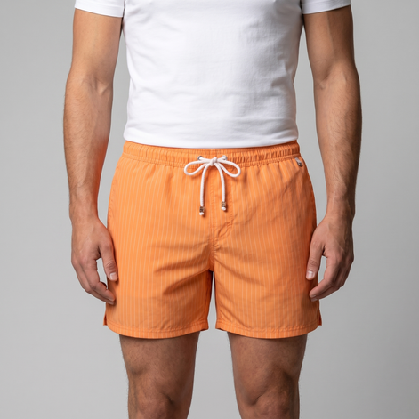Herren Schnelltrocknende Streifen Badeshorts