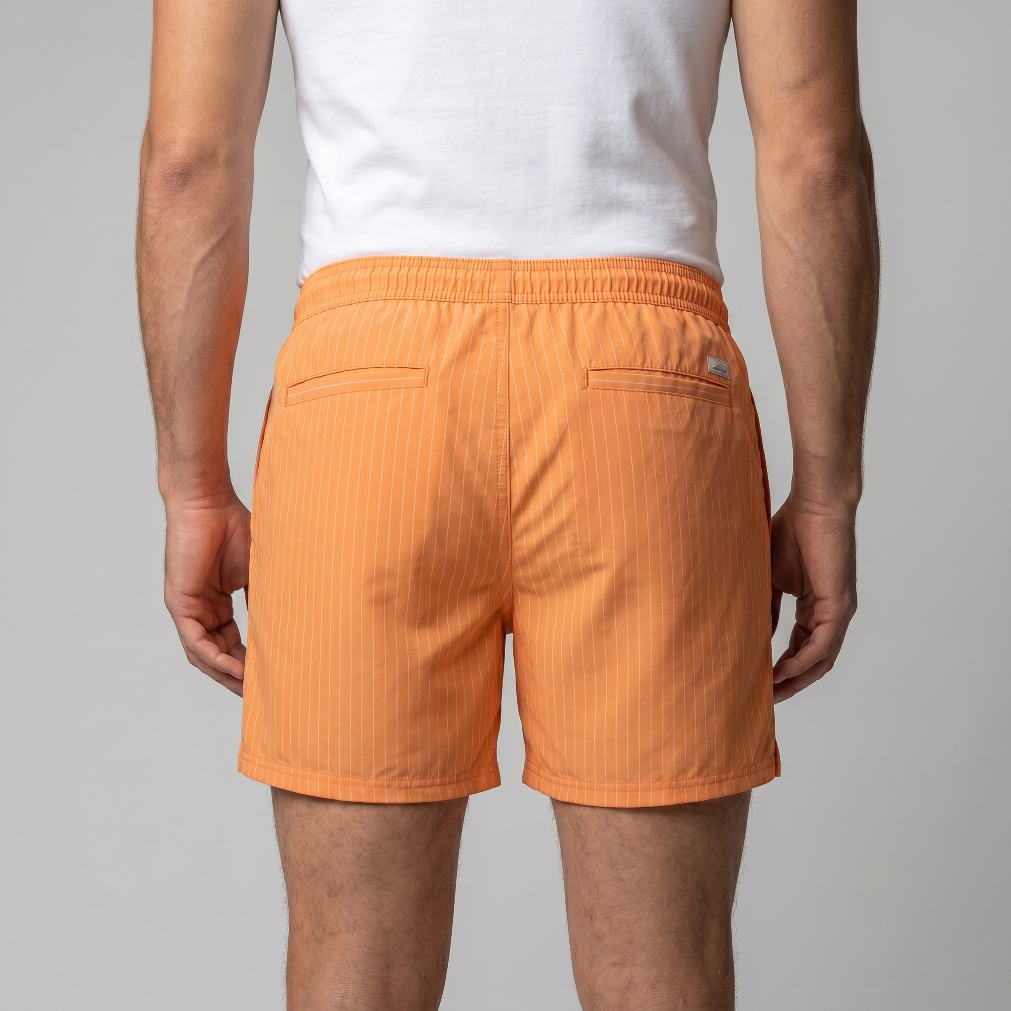 Herren Schnelltrocknende Streifen Badeshorts