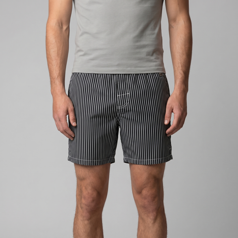 Herren Schnelltrocknende Streifen Badeshorts