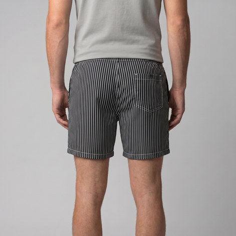 Herren Schnelltrocknende Streifen Badeshorts