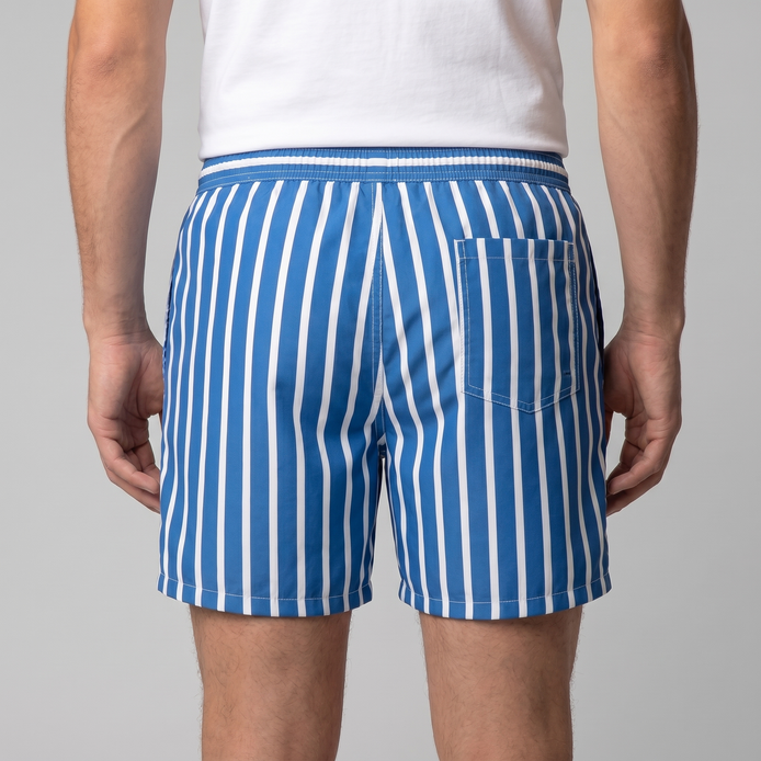 Herren Schnelltrocknende Streifen Badeshorts