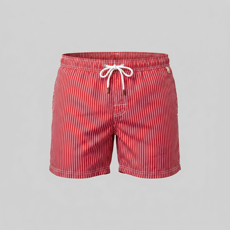 Herren Schnelltrocknende Streifen Badeshorts