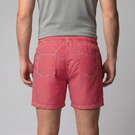 Herren Schnelltrocknende Streifen Badeshorts