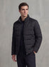 Herren Gesteppte Fleecejacke mit Stehkragen
