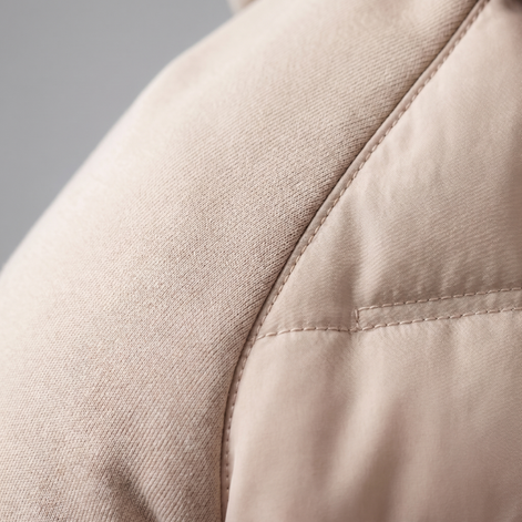 Herren Gequiltete Hybrid Kapuzenjacke