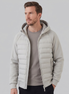 Herren Gequiltete Hybrid Kapuzenjacke