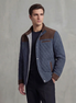 Herren Quiltierte Frühlingsjacke mit Stehkragen