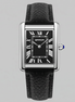 Herrenuhr mit rechteckigem Zifferblatt und Lederarmband