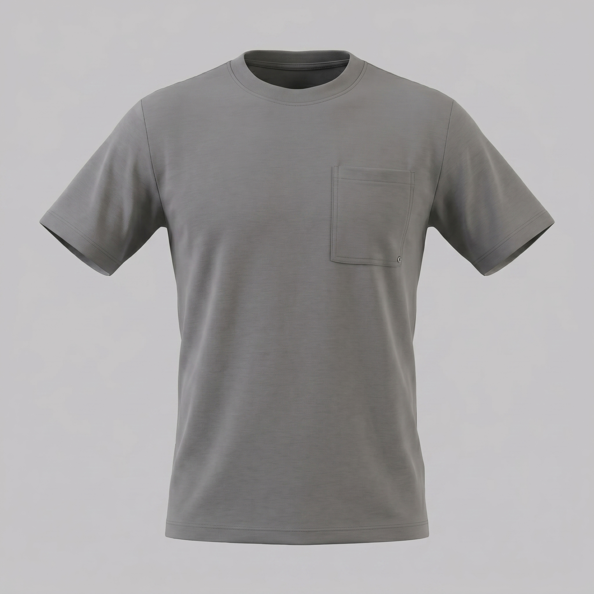 Herren Lockeres T-Shirt Mit Brusttasche