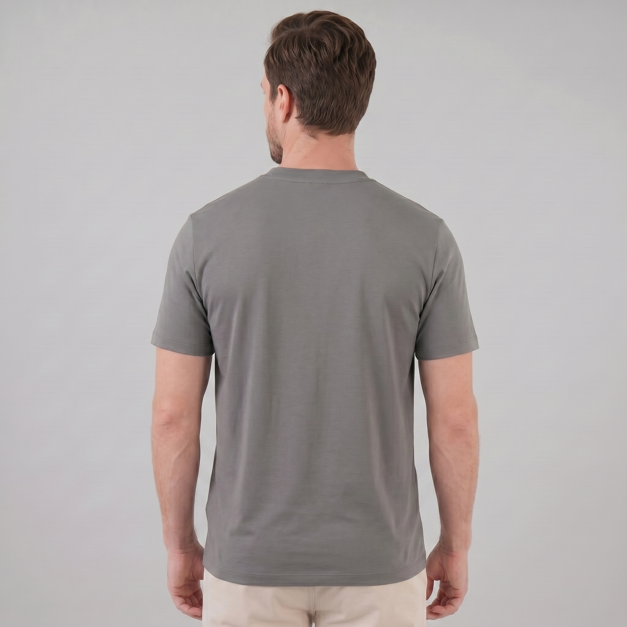 Herren Lockeres T-Shirt Mit Brusttasche