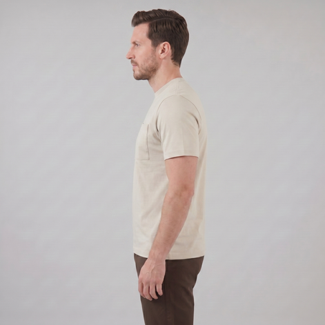 Herren Lockeres T-Shirt Mit Brusttasche