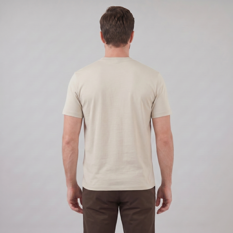 Herren Lockeres T-Shirt Mit Brusttasche