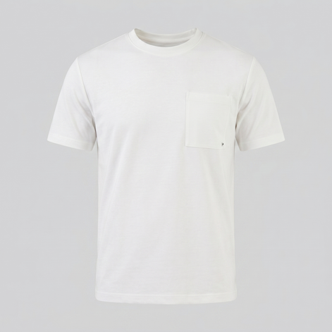 Herren Lockeres T-Shirt Mit Brusttasche