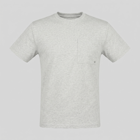 Herren Lockeres T-Shirt Mit Brusttasche