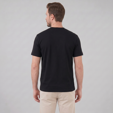 Herren Lockeres T-Shirt Mit Brusttasche