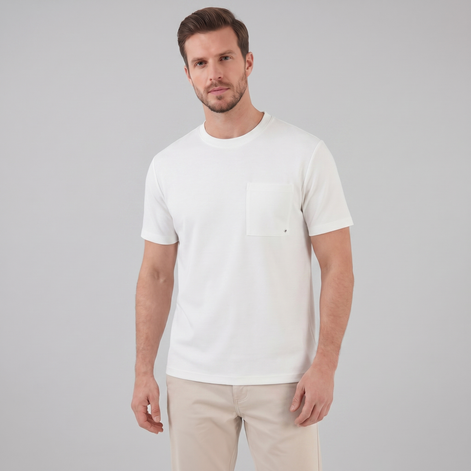 Herren Lockeres T-Shirt Mit Brusttasche