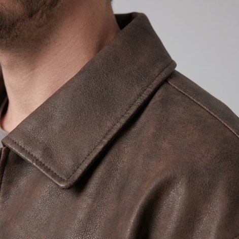 Herren Lockere Passform Kragenjacke