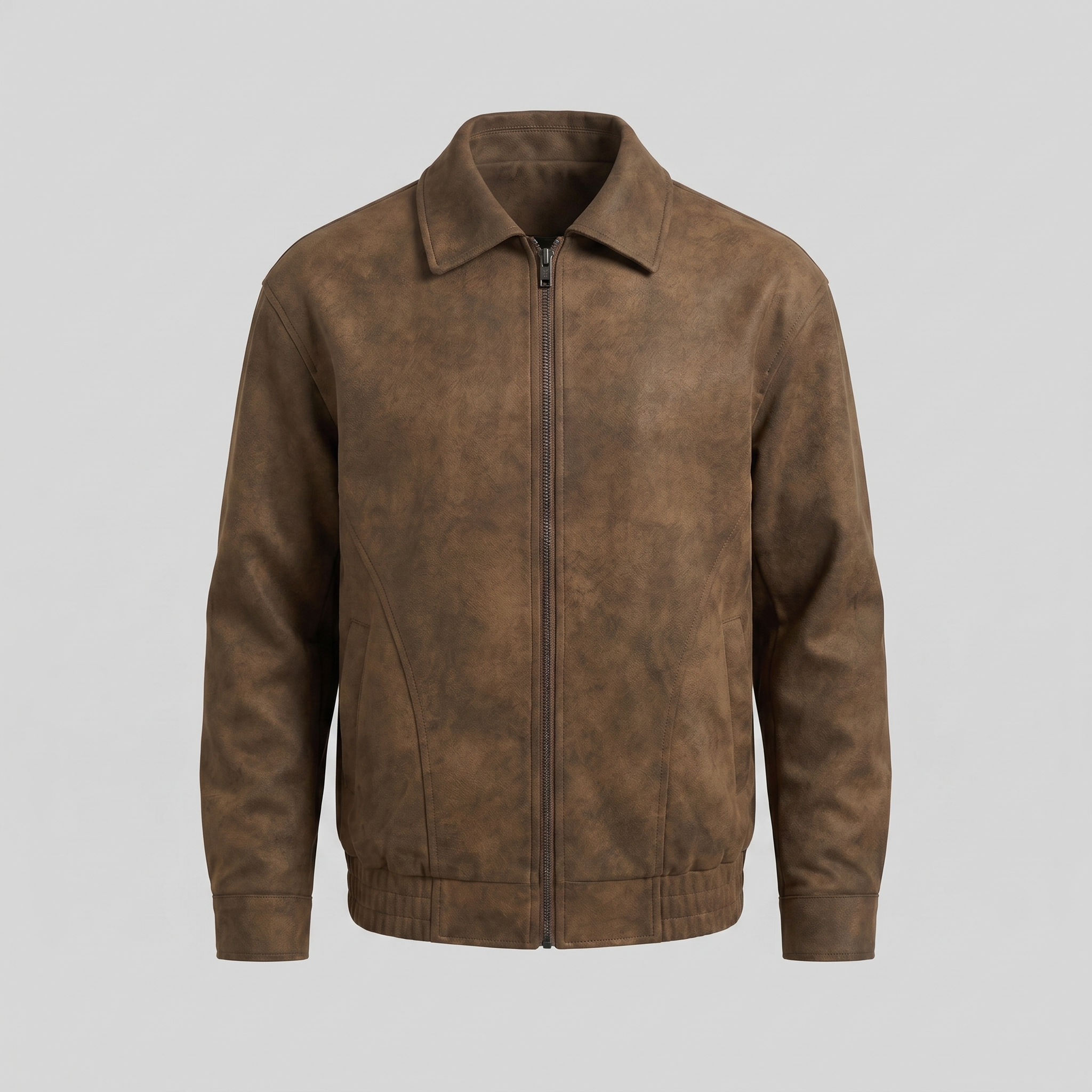 Herren Lockere Passform Kragenjacke