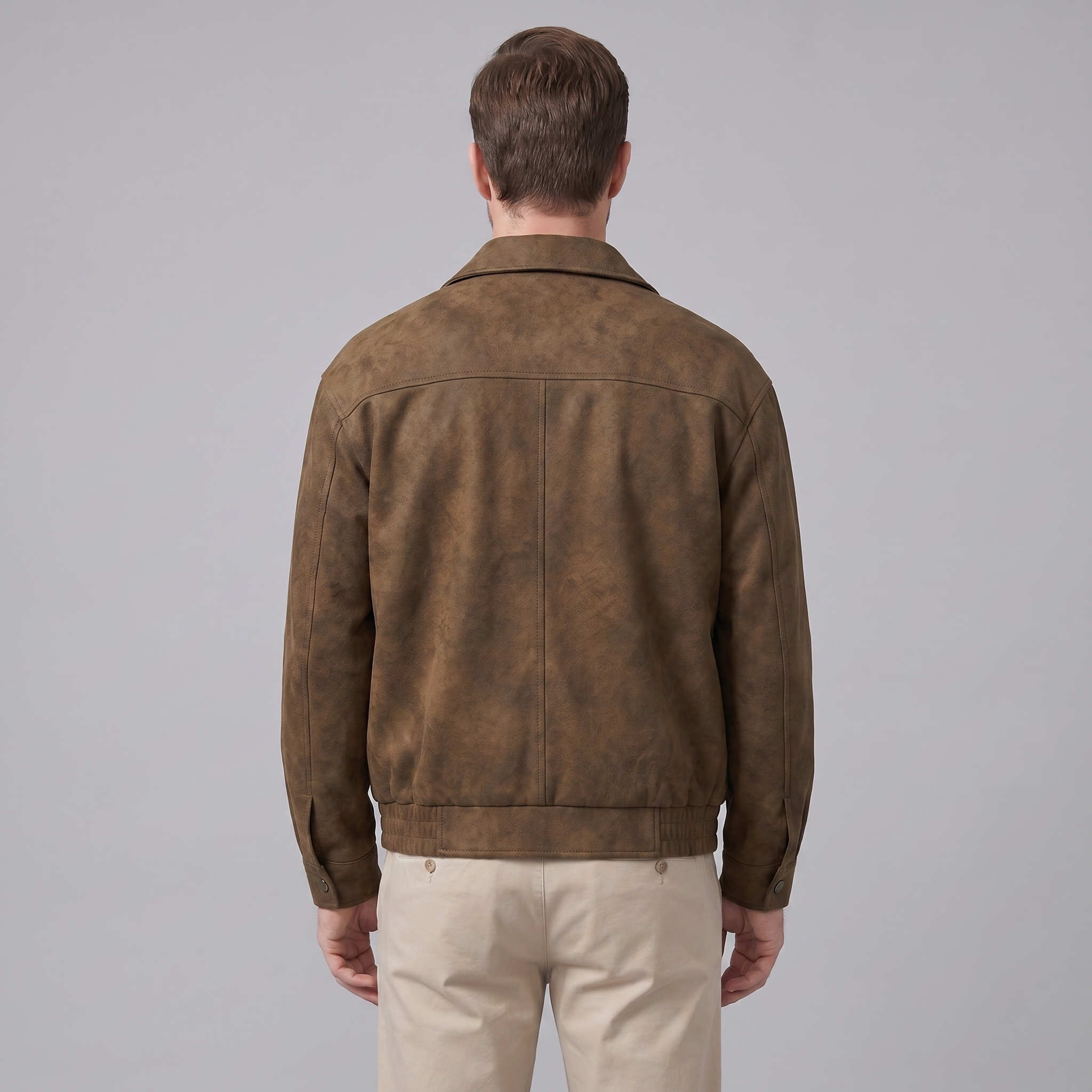 Herren Lockere Passform Kragenjacke