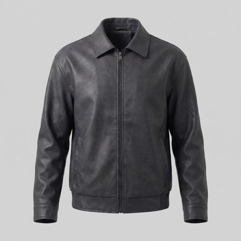 Herren Lockere Passform Kragenjacke