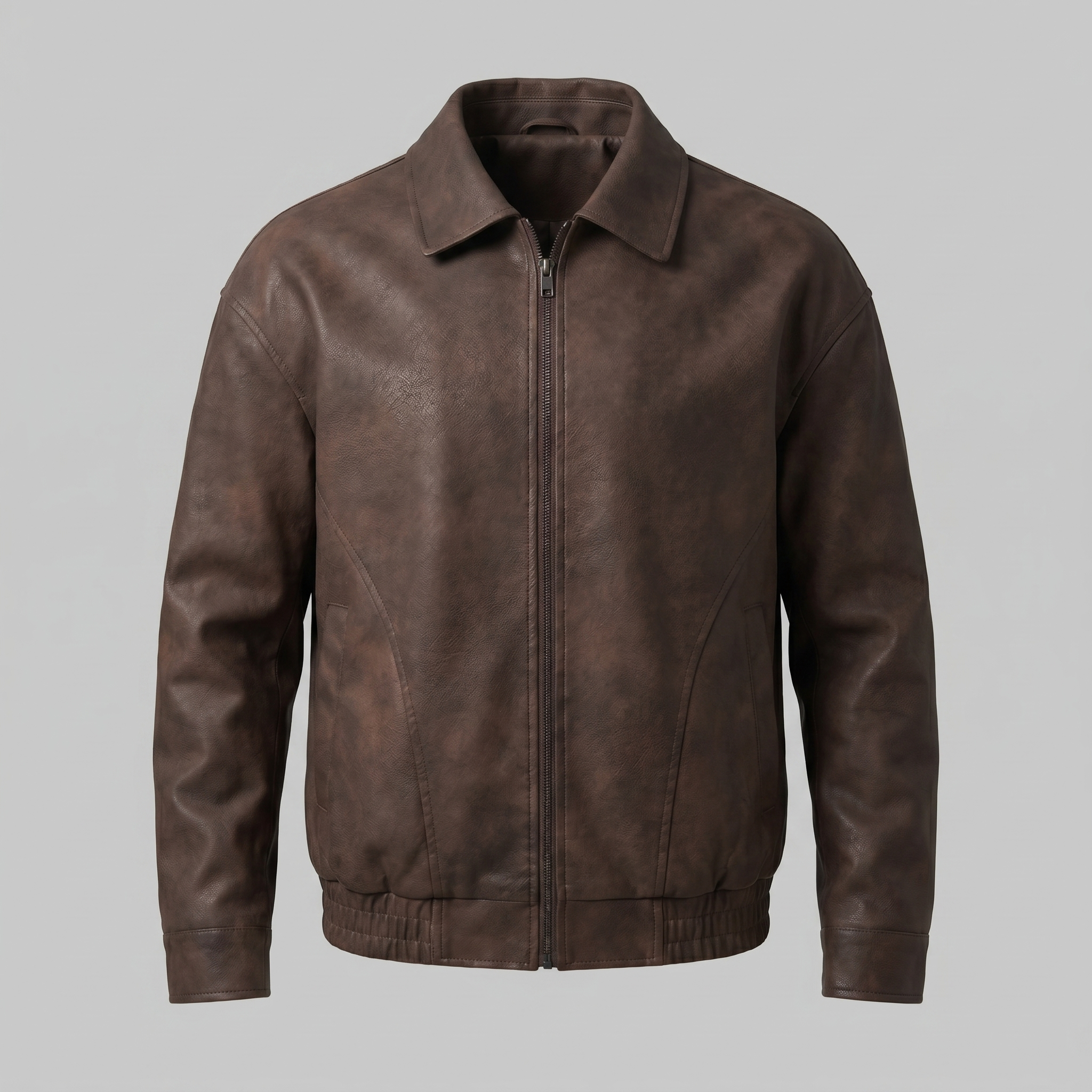 Herren Lockere Passform Kragenjacke