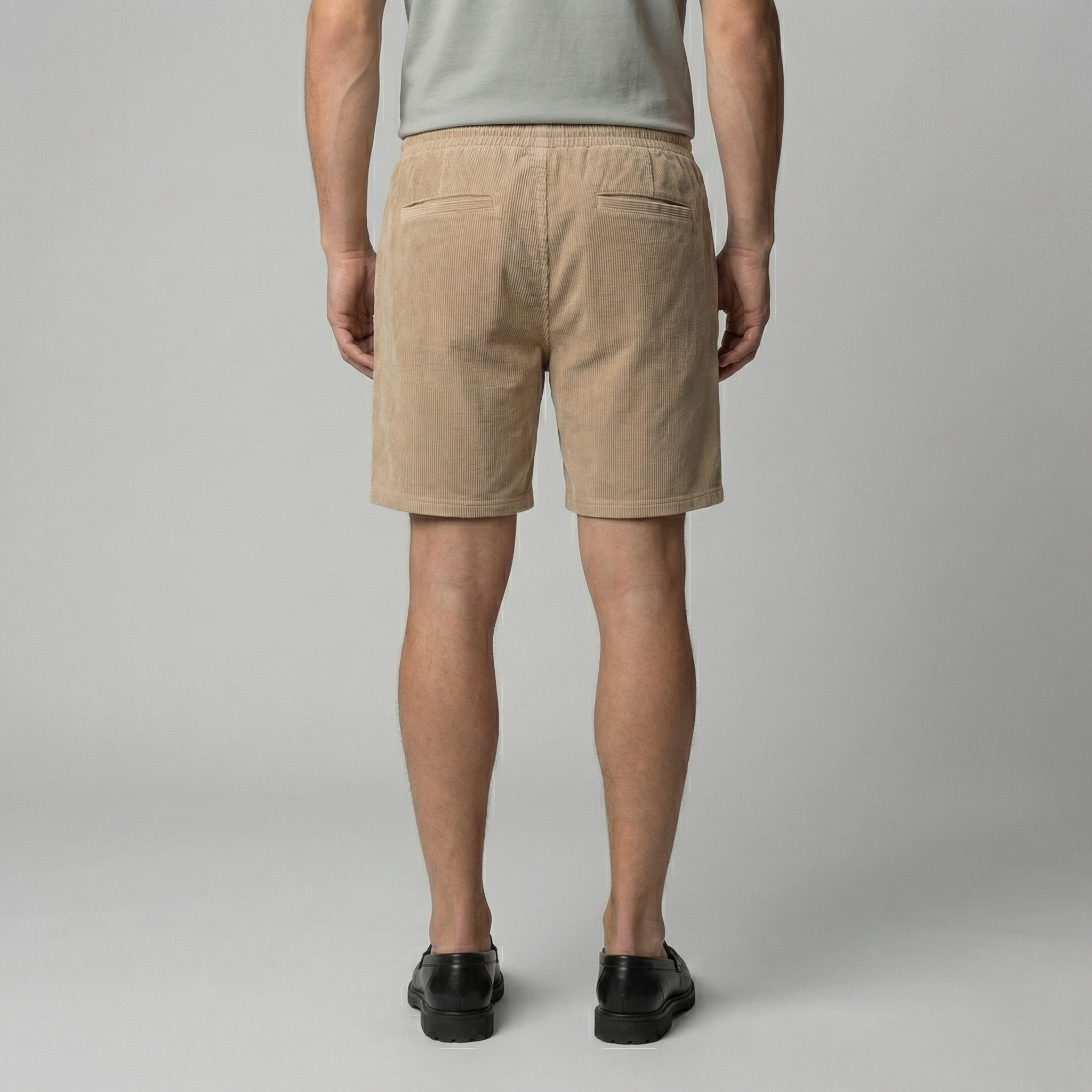 Herren Corduroy Shorts Mit Lockerer Passform