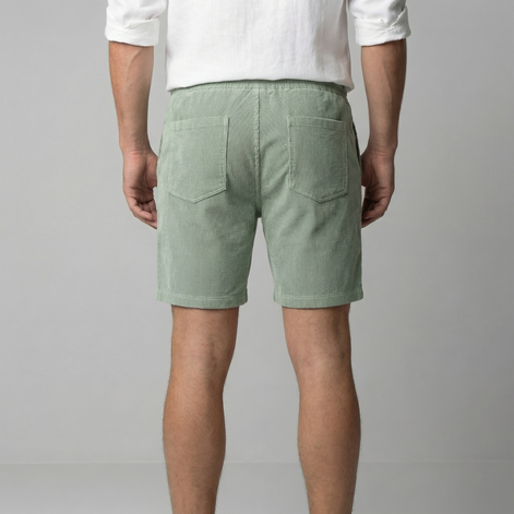 Herren Corduroy Shorts Mit Lockerer Passform