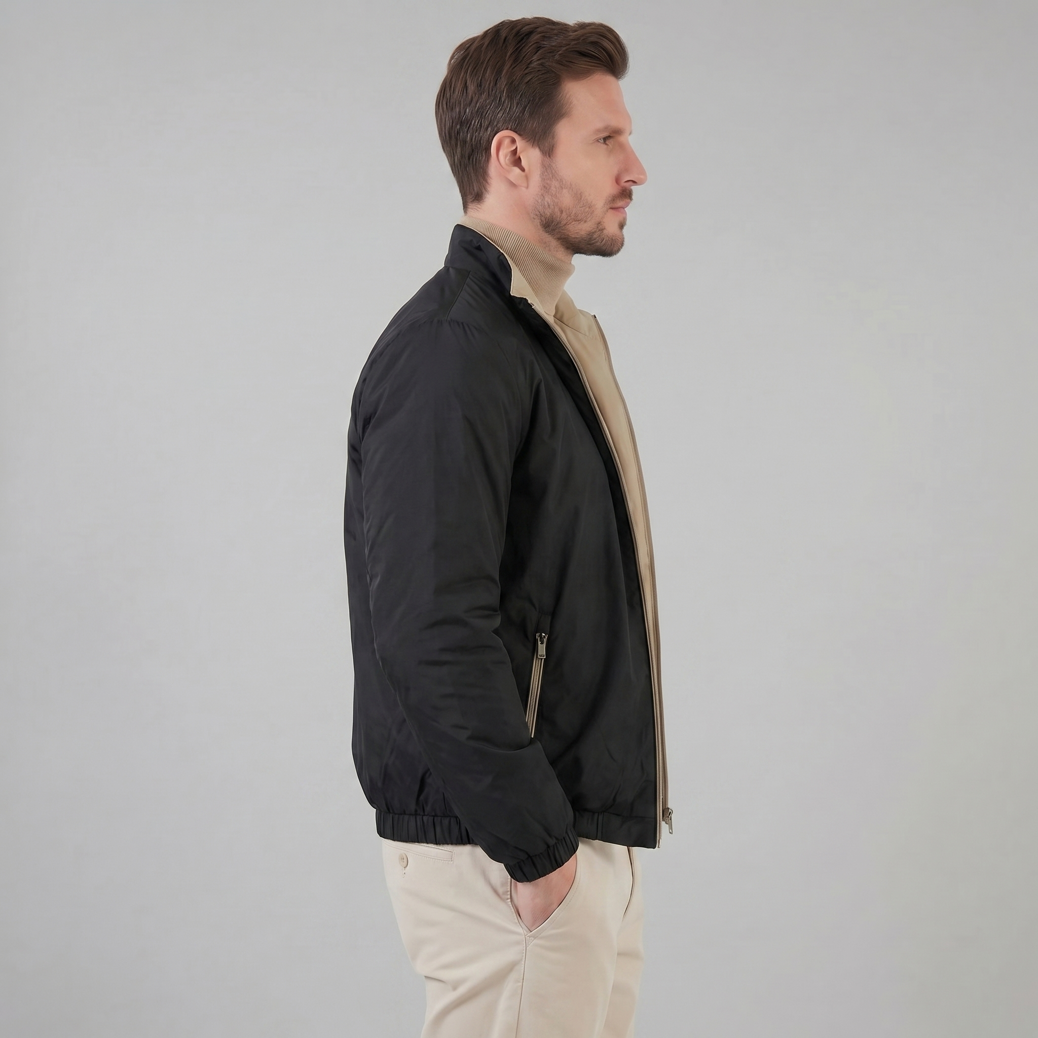 Herren Wendbare Luxusjacke
