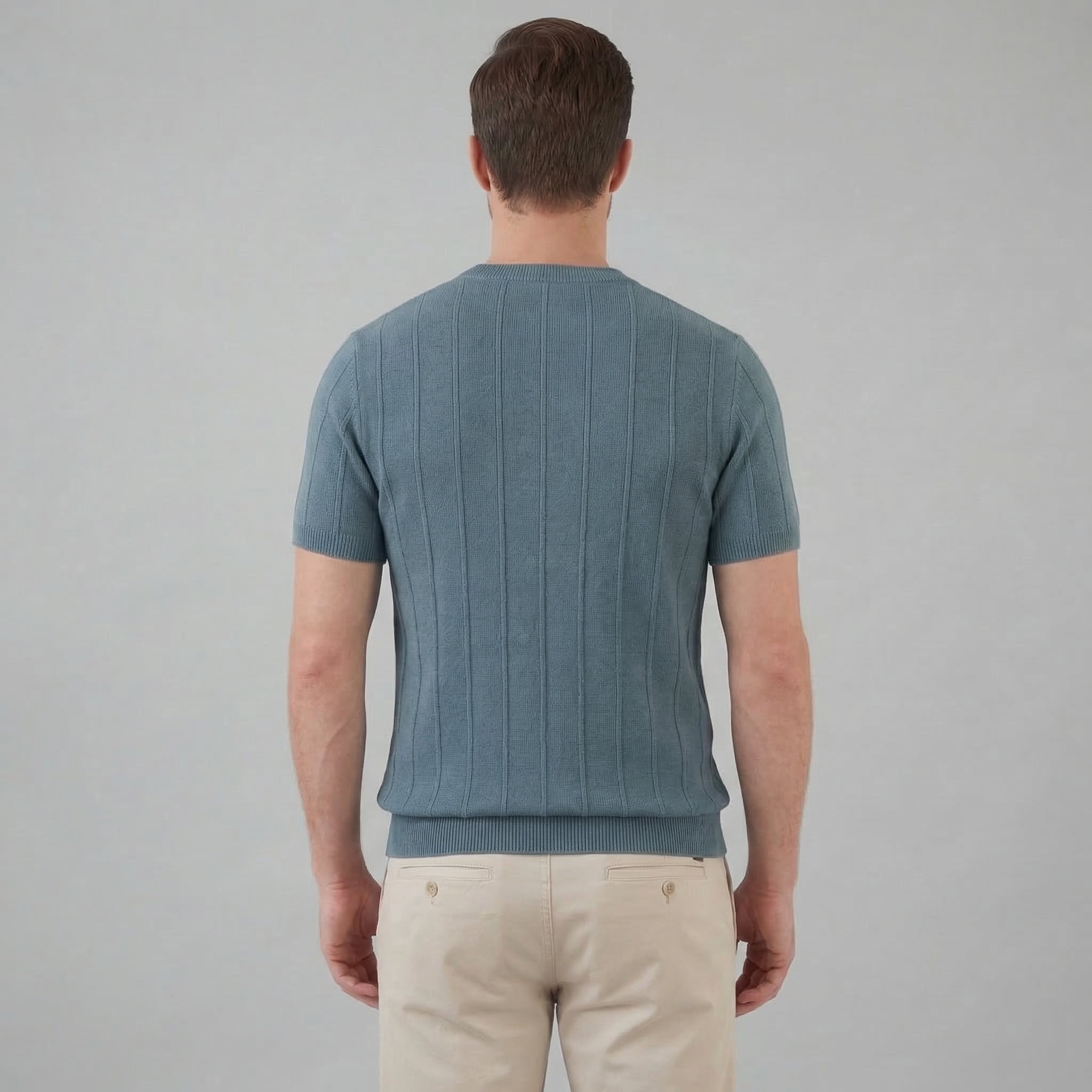 Herren Rippstrick T-Shirt