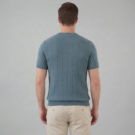 Herren Rippstrick T-Shirt