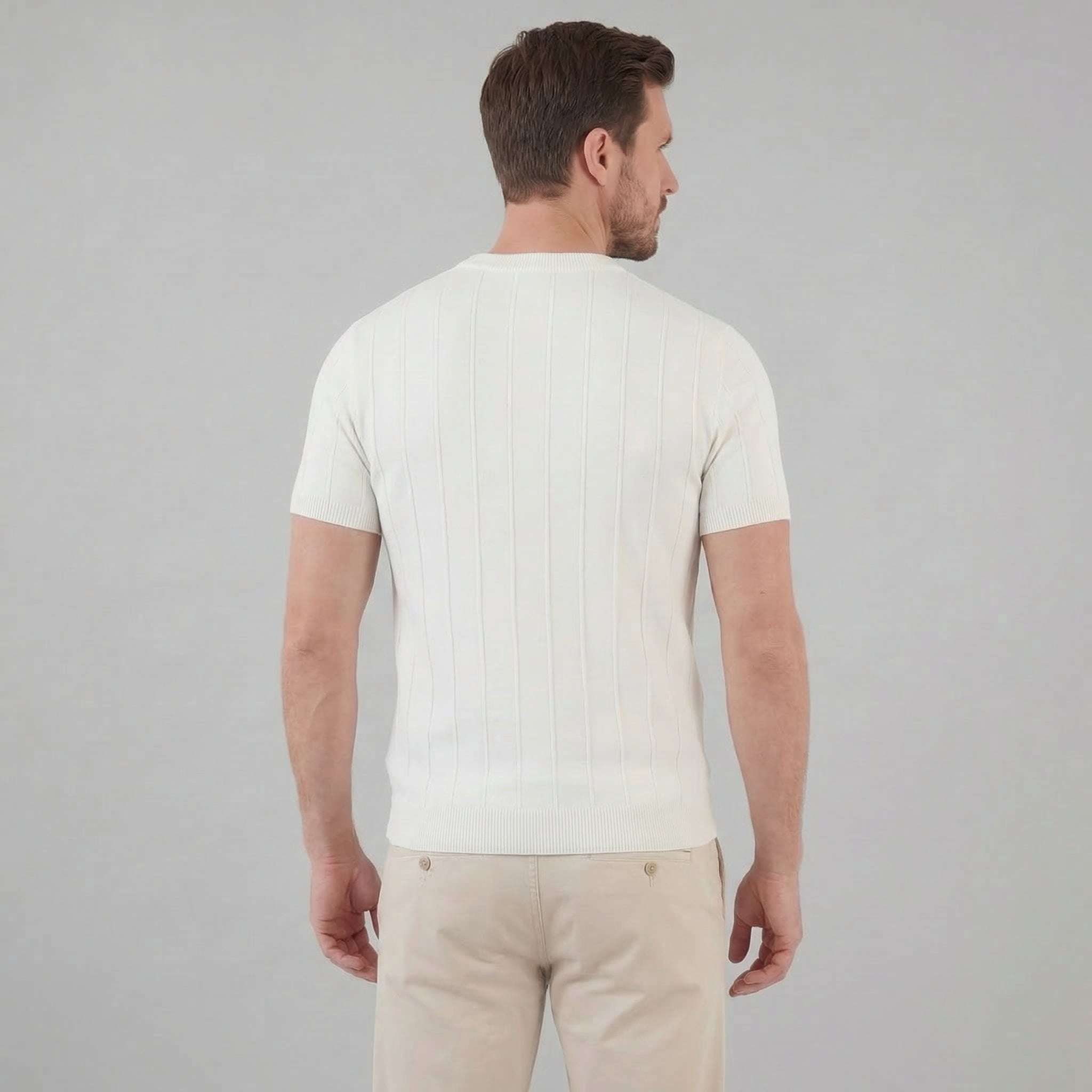 Herren Rippstrick T-Shirt