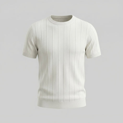 Herren Rippstrick T-Shirt