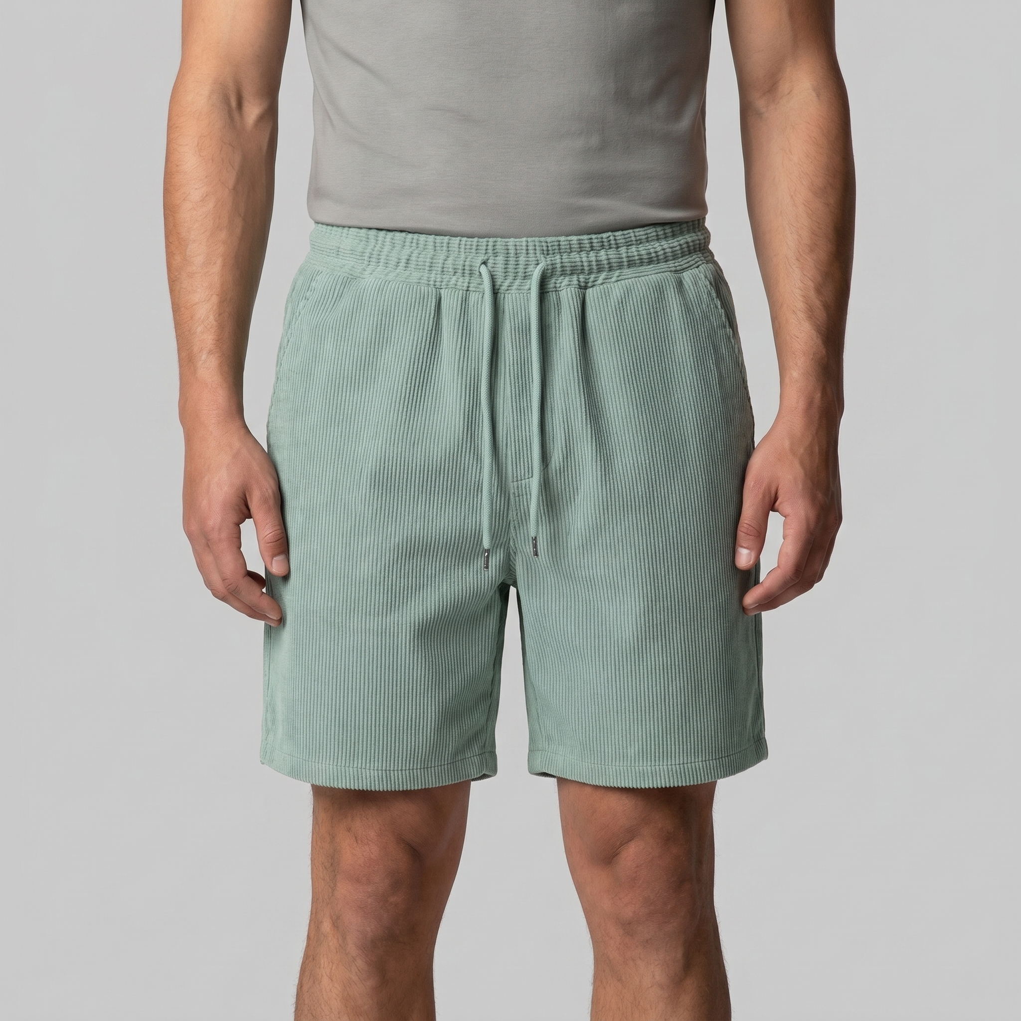 Herren Gerippte Lässige Sommer Shorts