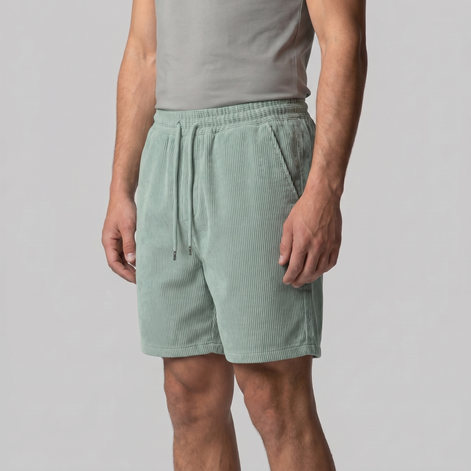 Herren Gerippte Lässige Sommer Shorts