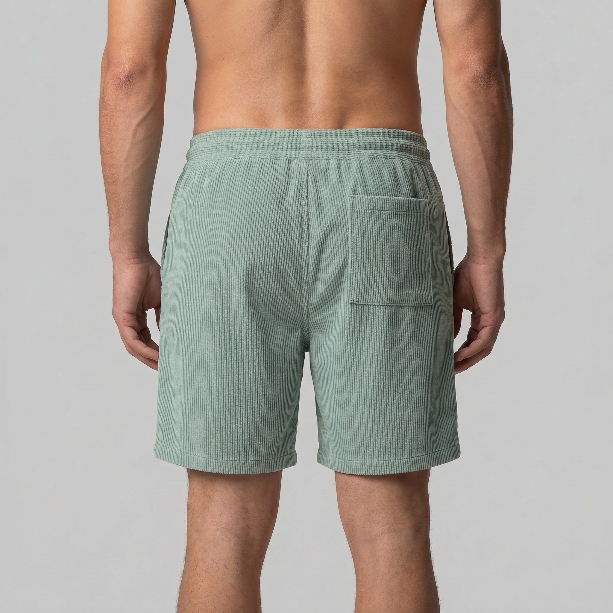 Herren Gerippte Lässige Sommer Shorts