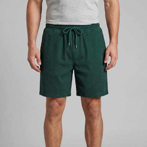 Herren Gerippte Lässige Sommer Shorts