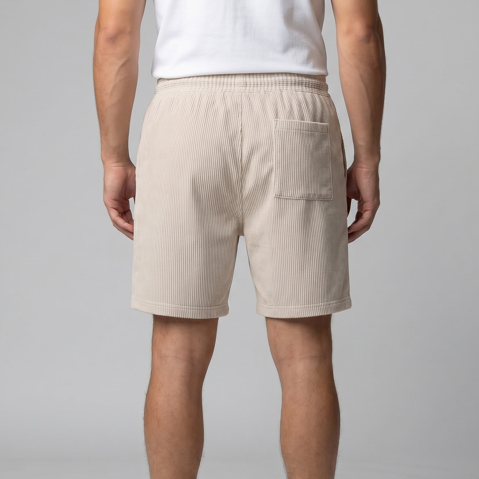 Herren Gerippte Lässige Sommer Shorts