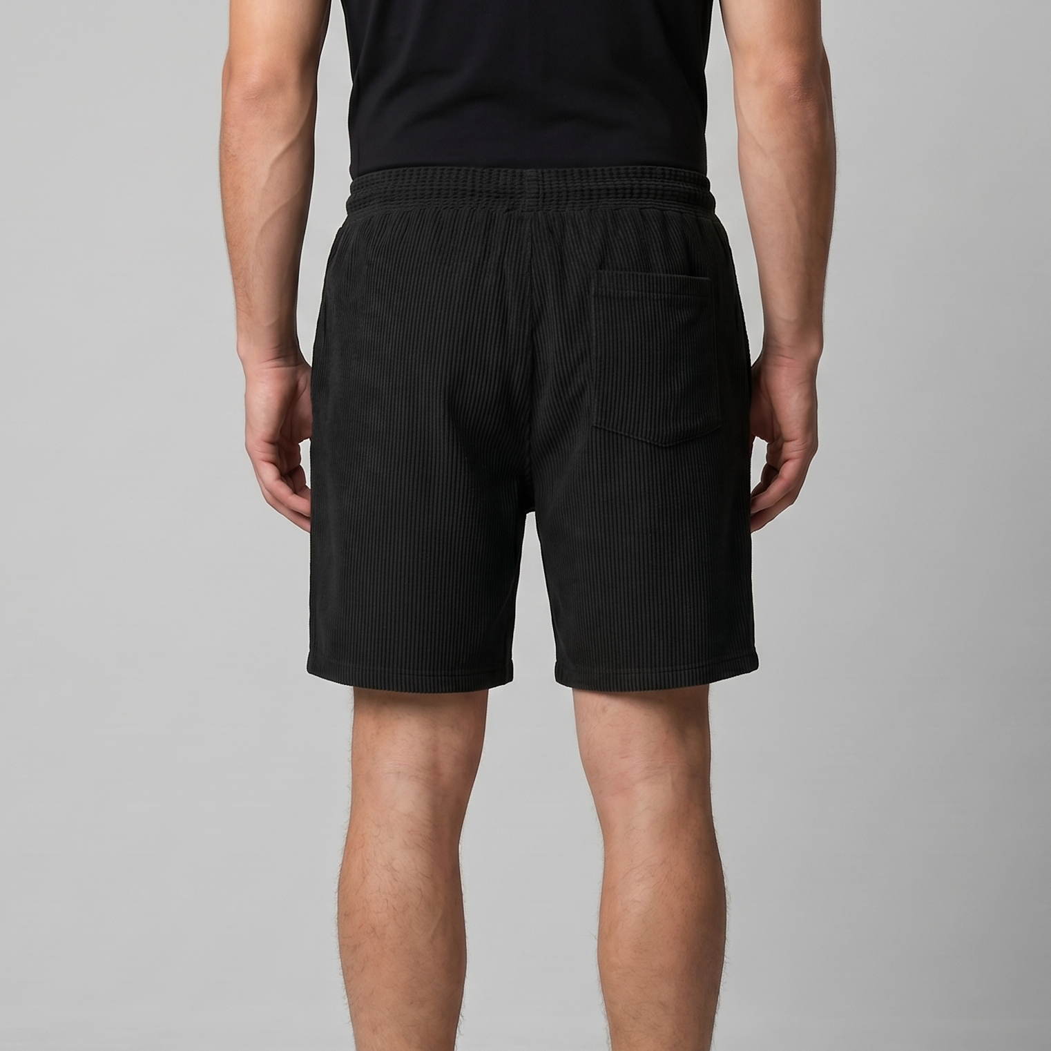 Herren Gerippte Lässige Sommer Shorts