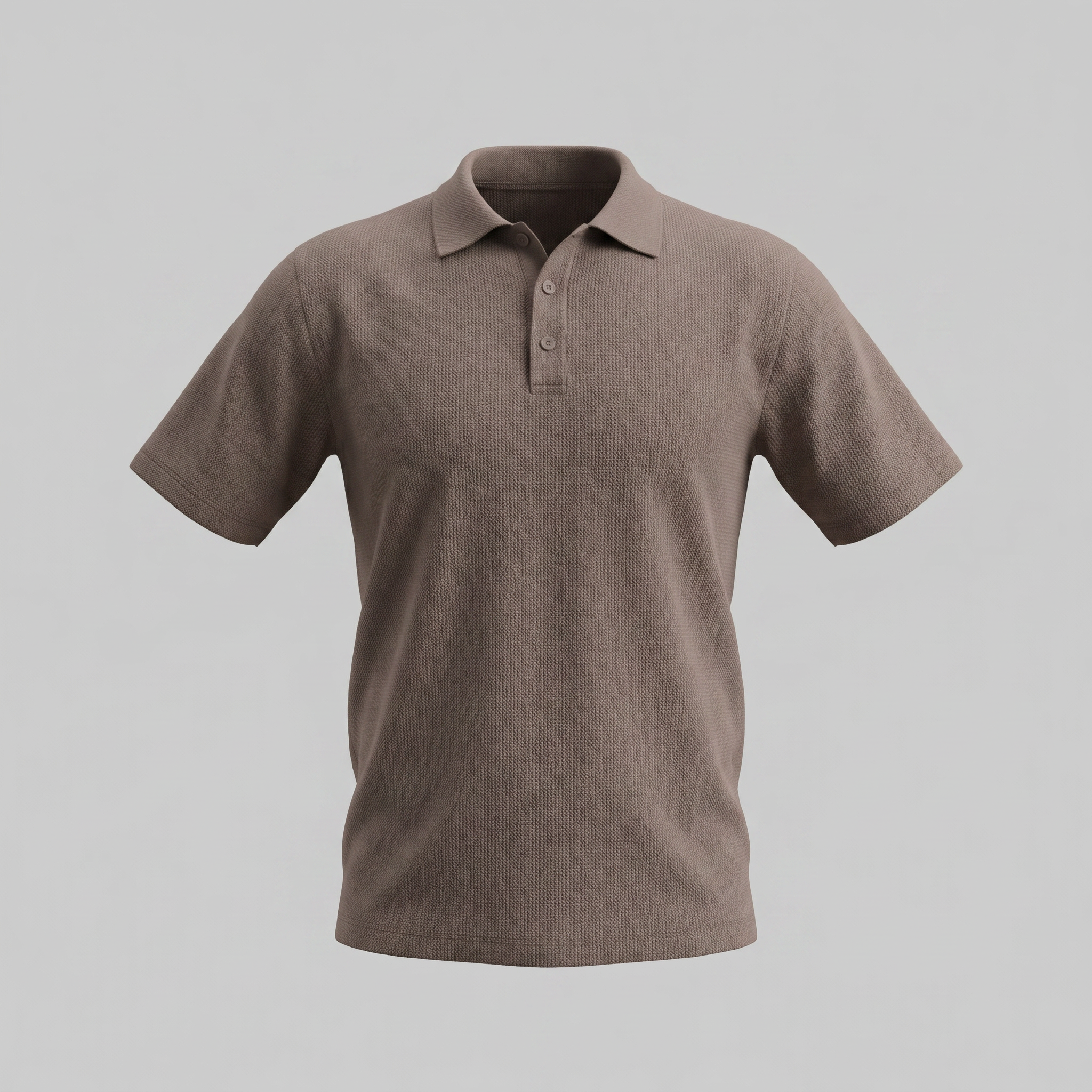 Herren Poloshirt Mit Rippstrick Kurzarm