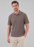 Herren Poloshirt Mit Rippstrick Kurzarm