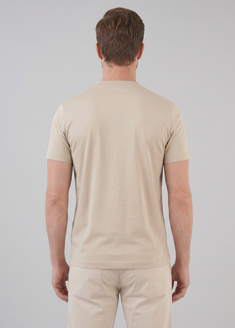 Herren Glänzendes Rundhals T-Shirt