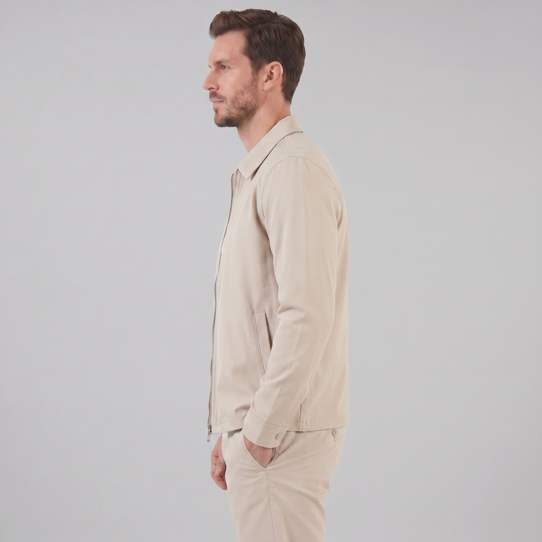 Herren Glänzende Mittfrühlingsjacke