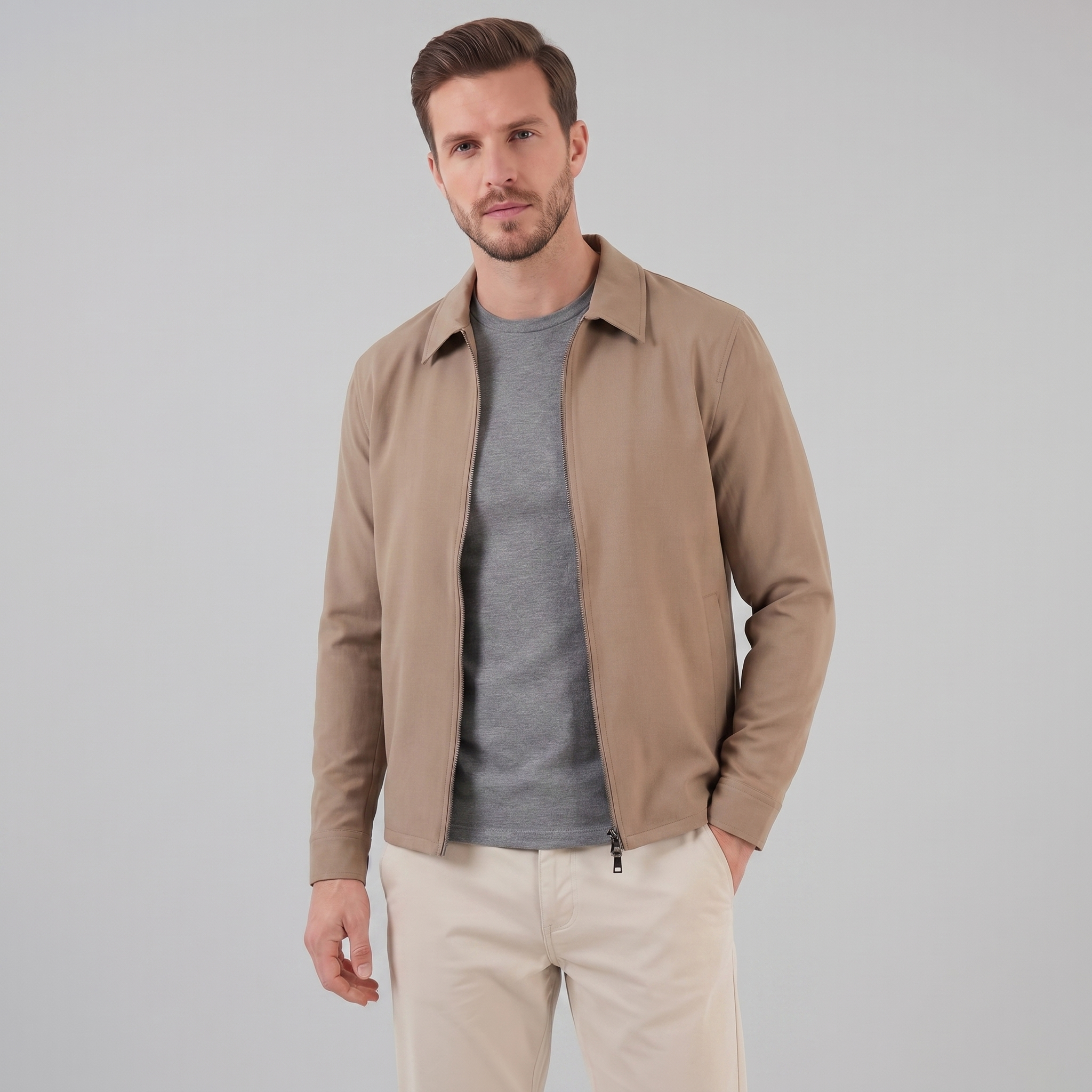 Herren Glänzende Mittfrühlingsjacke