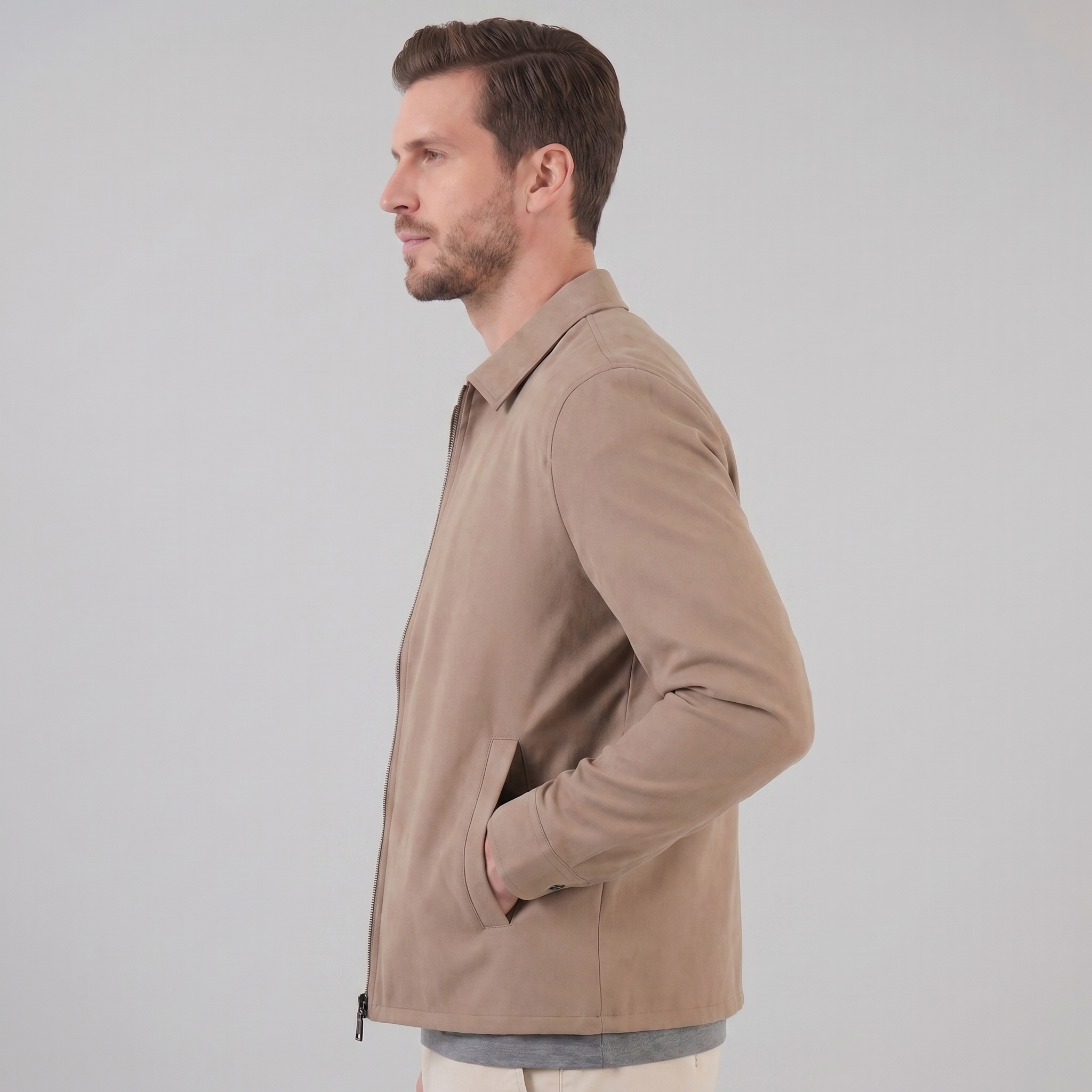 Herren Glänzende Mittfrühlingsjacke