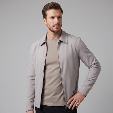 Herren Glänzende Mittfrühlingsjacke