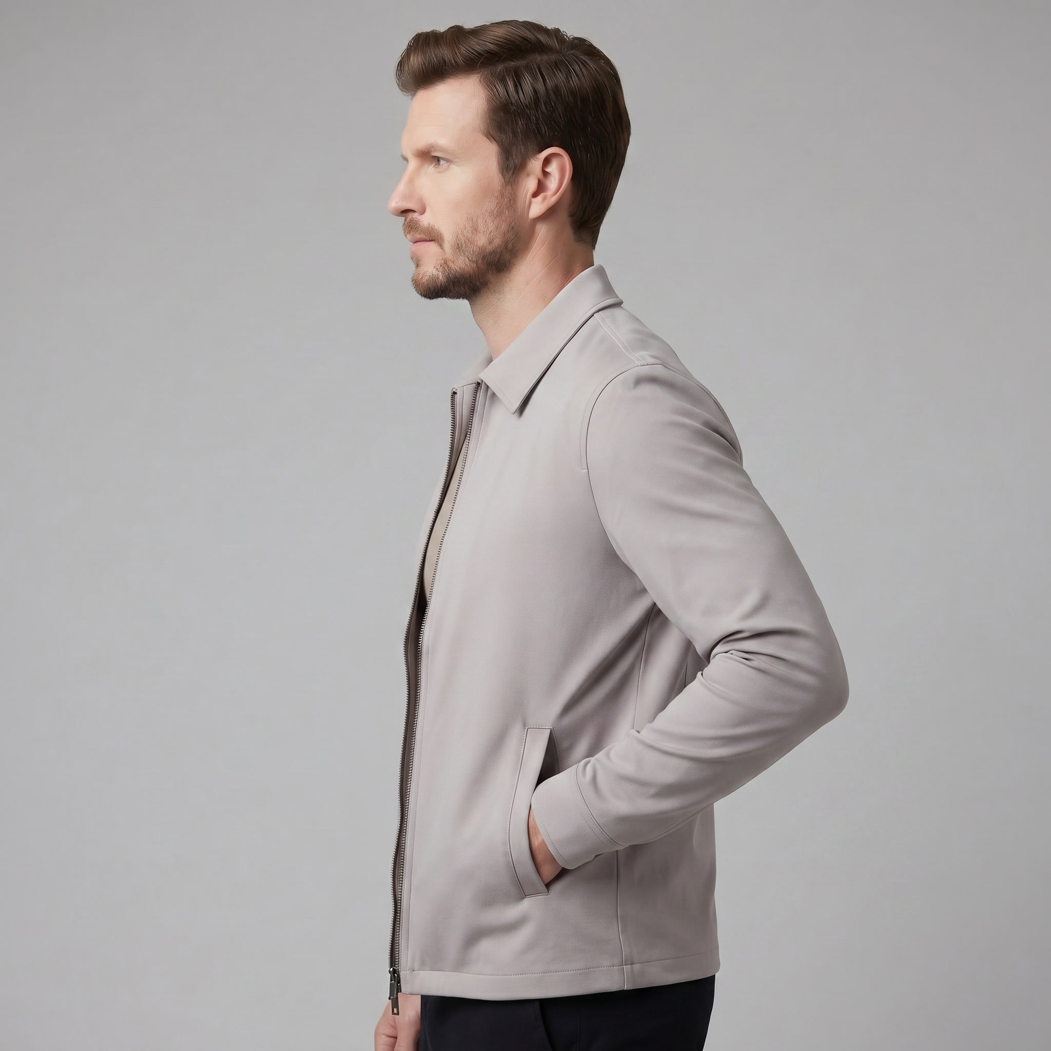 Herren Glänzende Mittfrühlingsjacke